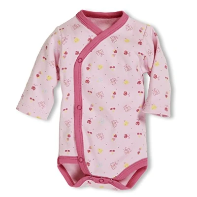 Abbildung von Schnizler Baby Mädchen Wickelbody Rosa Allover Body, (Rose 14), 50 EU