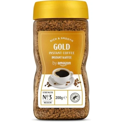 Abbildung von by Amazon Gold Instant Kaffee, Mittlere Röstung, 200g, 1er Pack Rainforest Alliance Zertifizierung