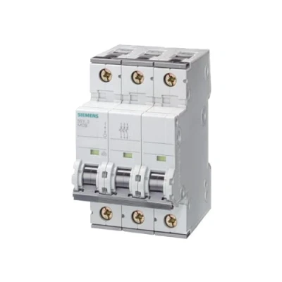 Abbildung von SIEMENS 5SY63107 SENTRON Leitungsschutzschalter 400V 6kA 3 polig C 10A T=70mm