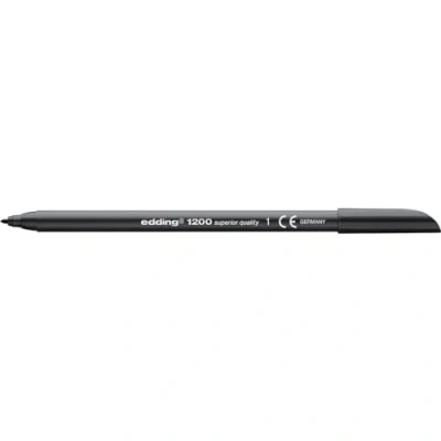 Abbildung von edding 1200 Fasermaler fein schwarz 1 Stift Rundspitze mm Filzstift zum Zeichnen und Schreiben für Schule, Mandala
