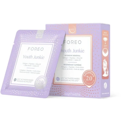 Abbildung von FOREO Gesichtsmaske UFO™ Mask Youth Junkie 2.0 Packung, 6 tlg., komptibel mit &amp; mini