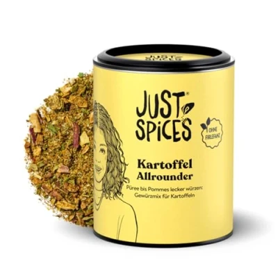 Abbildung von Just Spices Kartoffel Allrounder I Würze mit nur einem Gewürzmix Gratin, Püree, Suppe, Ofenkartoffeln Gewürzdose, 60 g