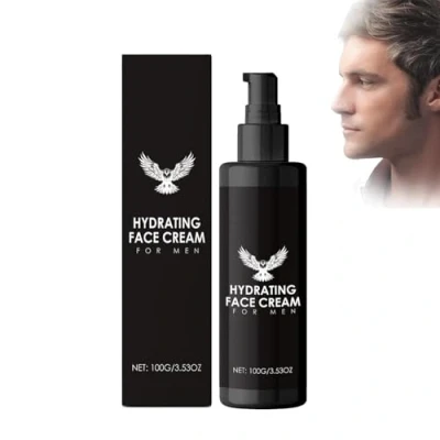 Abbildung von Gesichtscreme Männer Feuchtigkeitscreme Gesicht Als Tages, und Nachtcreme, Gesichtspflege Männer, Anti Aging mit Hanföl, Hyaluron, Moisturizer Face Skin Care for men (1)