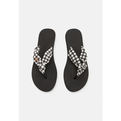 Abbildung von Roxy PAIA V Zehentrenner, Damen, Größe: 42, Black/white Textil/synthetik