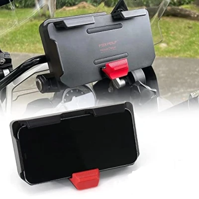 Abbildung von Halifu Für BMW R1300GS R1200GS R1250GS ADV F900R F900XR S1000XR F700GS F750GS F800GS F850GS CRF1000L Motorrad GPS Telefonhalterung, kabelloses Schnellladen, Navigationshalterung, Ständer,