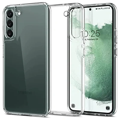 Abbildung von Verco Handyhülle für Samsung Galaxy S22 Case, 4G/5G Handy Cover Hülle Transparent Dünn Klar Silikon, durchsichtig