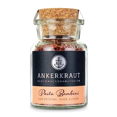 Abbildung von Ankerkraut Pasta Bambini Gewürz Gewürzmischung Gewürzzubereitung im Korkenglas 80 g