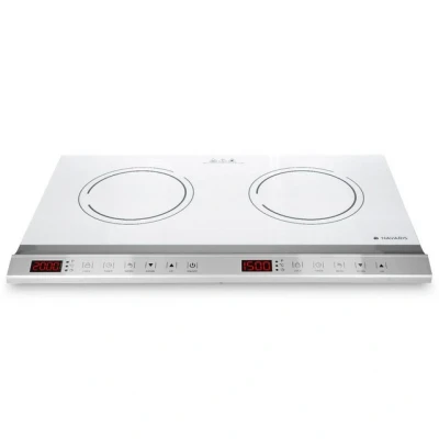Abbildung von Navaris Doppel Induktionskochplatte Induktionskochfeld 3500W 2 Kochfelder mit Timer