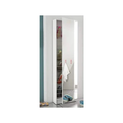 Abbildung von möbelando Schuhschrank Spiegelschuhschrank &quot;Goswin&quot; 50 x 180,5 20 cm (B/H/T)