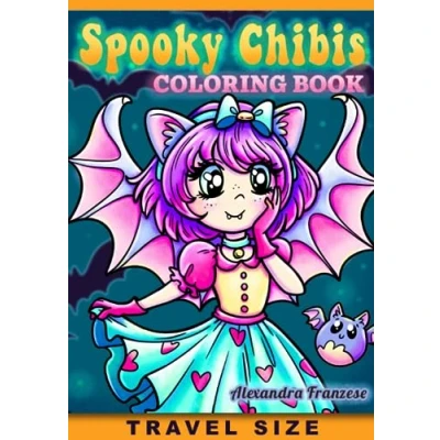 Abbildung von Spooky Chibis Travel Size Coloring Book: Halloween Character Images to Color, On the Go Activities, Seasonal Hand Drawn Illustrations (Travel Books)