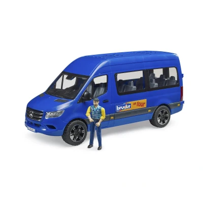 Abbildung von Bruder MB Sprinter Transfer mit Fahrer 1:16
