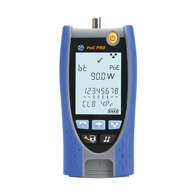Abbildung von TREND Networks R158006 PoE Pro Cloud Connected Datenkabel und Tester Verdrahtungstest, Längenermittlung, Hub Blinken, Link Speed Erkennung bis 10G, PoE++ 90 Watt, Berichterstellung