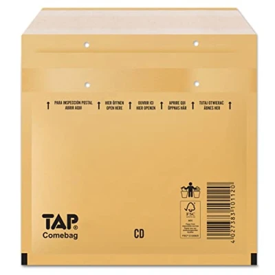 Abbildung von TAP 81011200 CD Luftpolster Versandtaschen Comebag, Typ CD, braun