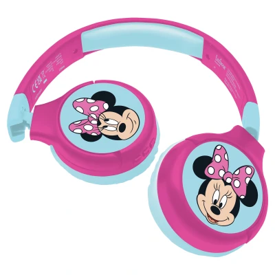 Abbildung von Lexibook® Disney Minnie Mouse 2in1 Bluetooth und Kabel, faltbare Kopfhörer Kinder