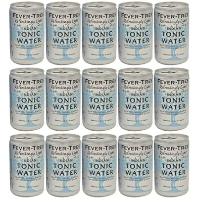Abbildung von Fever Tree Refreshingly Light Premium Indian Tonic Water 15 x 150ml Cans