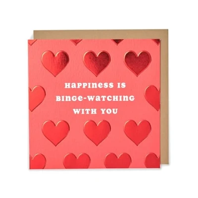 Abbildung von UK Greetings Kindred Happiness Is Binge Watching With You Valentinstagskarte