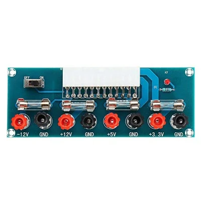 Abbildung von Adaptermodul für Stromversorgung Computer, PC, Tischplatte, 24 Punkte, ATX Benchtop