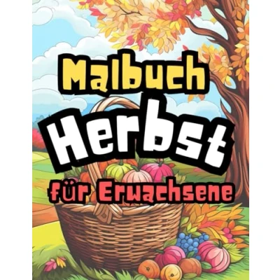 Abbildung von Malbuch für Erwachsene Herbst: Ein zum Anti Stress Ausmalbuch Entspannung über 50 Einzigartige Motiven von Herbstszenen