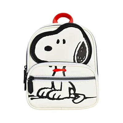 Abbildung von Concept One Unisex Erwachsene Peanuts Backpack, Small Travel Bag for Men and Women Mini Rucksack, Snoopy, 9 Inch
