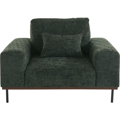 Abbildung von andas Loveseat &quot;Mikael Sessel&quot;, gebeizter Holzrahmen; passend zur Serie Mikael, incl. Zierkissen