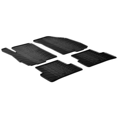 Abbildung von Gledring 0187 Fußmattensatz Gummi vorne und hinten 4 schwarz 750mm 550mm CHEVROLET: Aveo Schrägheck, Limousine