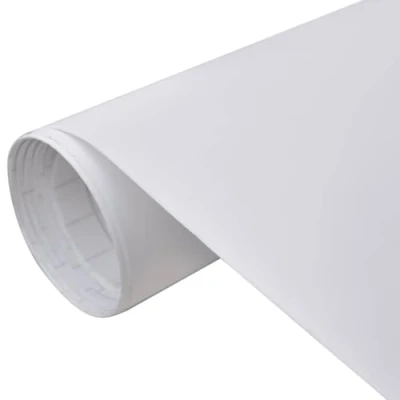 Abbildung von vidaXL Autofolie Matt Weiß 100x150cm Selbstklebend Auto Folie Klebefolie