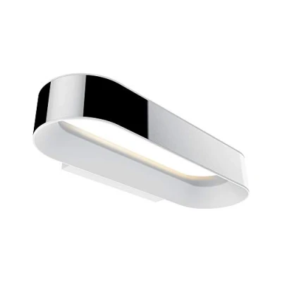 Abbildung von Paulmann 70948 LED Deckenleuchte Wandleuchte Agena incl. 1x20 Watt IP44 dimmbar Deckenlampe Chrom, Weiß matt Wohnzimmerlampe Alu, Edelstahl 2700 K