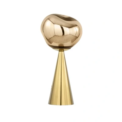 Abbildung von Tom Dixon LED Akku Tischlampe Melt, goldfarben, Höhe 28 cm