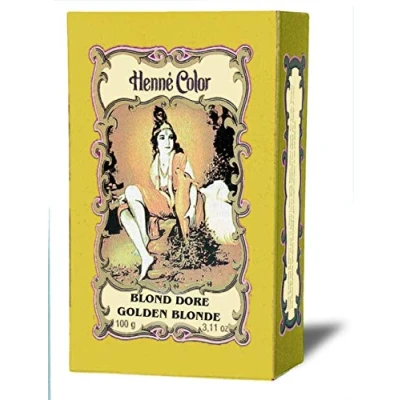 Abbildung von Henna Goldblond (Blond Dorè) Haarfärbe Pulver, Inhalt 100g