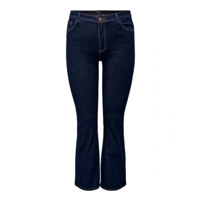 Abbildung von ONLY Carmakoma Carlaolahw Flared Jeans Bootcut, Damen, Größe: 52x32, Dark blue denim