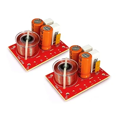 Abbildung von Huusuei 2 StüCk Weg 80W DIY Lautsprecher Filter Schaltung HöHen Frequenz Teiler Heimkino HiFi Stereo Audio Frequenzweiche