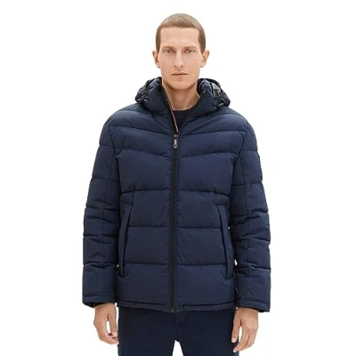 Abbildung von TOM Tailor MIT Abnehmbarer Kapuze Winterjacke, Herren, Größe: Small, Sky captain blue