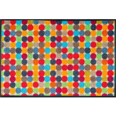 Abbildung von Fußmatte Mikado Dots, wash+dry by Kleen Tex, rechteckig, Höhe: 7 mm, Schmutzfangmatte, rutschhemmend, waschbar