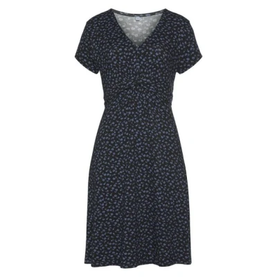Abbildung von Vivance Jerseykleid mit Blümchenprint und V Ausschnitt, figurschmeichelndes Sommerkleid