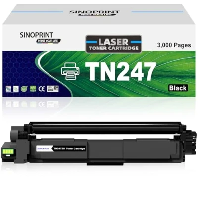 Abbildung von SINOPRINT Kompatible Tonerkartusche Ersatz für Brother TN247 TN 247, TN243, 243 Toner HL L3210CW, L3270CDW, L3230CDW, MFC L3730CDN, L3770CDW, L3750CDW, L3710CW, DCP L3550CDW, L3510CDW