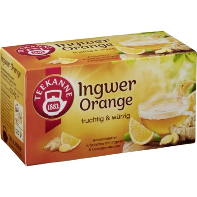 Abbildung von Teekanne Ingwer Orange, 12er Pack, 12 x 18 Teebeutel (12 32,4 g)