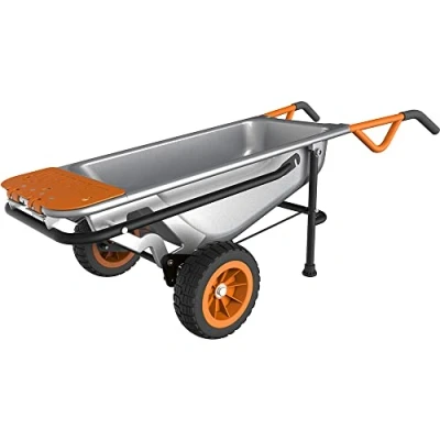 Abbildung von WORX WG050, Metall, Sackkarre, Schwarz, Orange, Edelstahl, 140 kg, 2 Rad/Räder, 18 kg