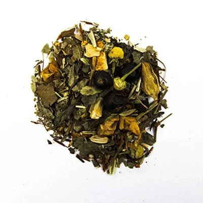 Abbildung von Schrader Wellness Tee Frauentraum® Ayurvedische Mischung Kräutertee mit Orangen Geschmack im Aromabeutel 100 g