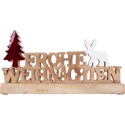 Abbildung von Home affaire Deko Schriftzug &quot;Weihnachtsdeko&quot;, &quot;Frohe Weihnachten&quot;, aus Holz, Höhe ca. 16 cm