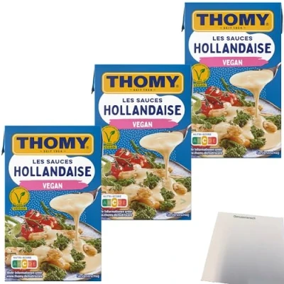 Abbildung von Thomy Les Sauce Hollandaise Vegan 3er Pack (3x250ml Packung) + usy Block