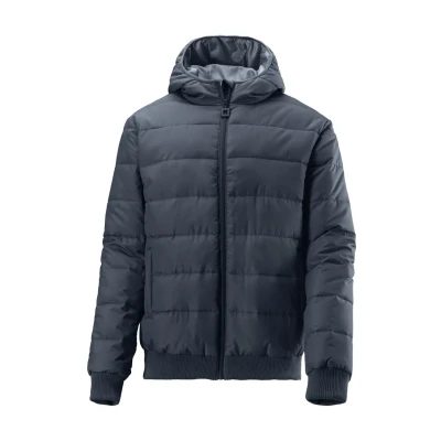 Abbildung von John Devin Steppjacke, mit Kapuze, Strickbündchen
