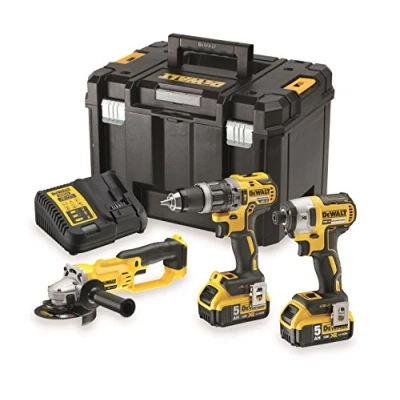 Abbildung von DEWALT COMBO 18V DCK383P2T (DCD796+DCF887+DCG412) 2x5,0Ah TSTAK SOLO