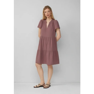 Abbildung von QS Minikleid Volantkleid aus Musselin Raffung