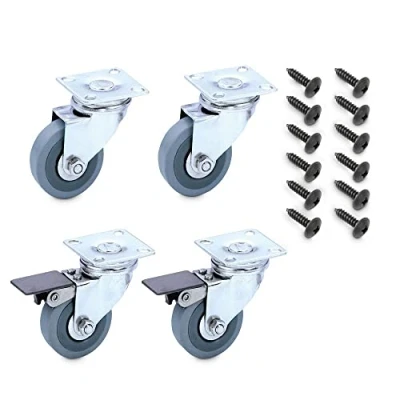 Abbildung von Palmer CAB CASTORS Rollensatz mit 4 Rollen inkl. Schrauben für Bass und Gitarrenboxen