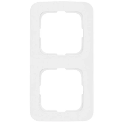 Abbildung von Globe Warehouse KLEIN Abdeckrahmen, 2 Fach, SI® reinweiß