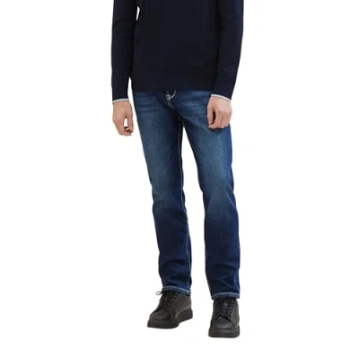 Abbildung von TOM Tailor JOSH Regular Jeans Straight Leg, Herren, Größe: 30x32, Used mid stone blue denim