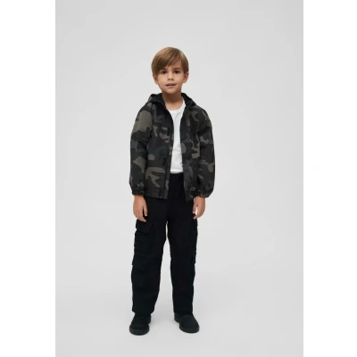 Abbildung von Brandit Kinder KIDS Frontzip Übergangsjacke für Kinder, Größe: 158/164, Dark camouflage
