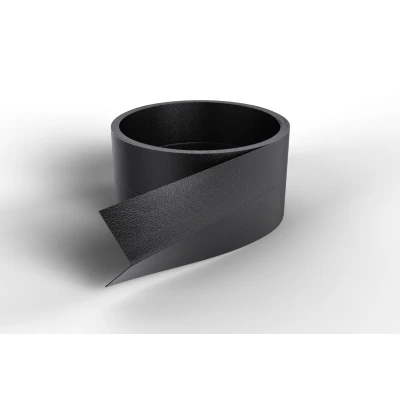 Abbildung von Kunststoff Eckprofile auf Rolle Schwarz 2,5 x 260 cm Pro Stück