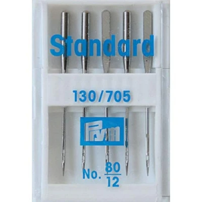 Abbildung von Prym Stricknadeln Nähmaschinennadeln Stärke 80 silberfarbig 5 St