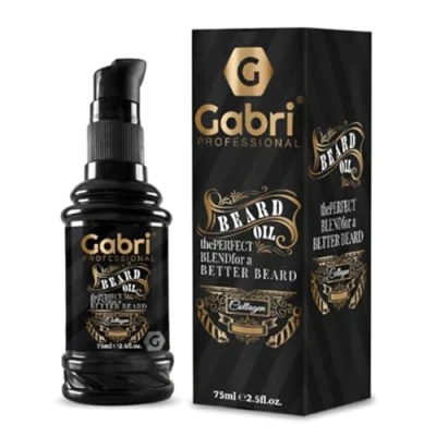 Abbildung von Gabri Beard Oil 75 ml Bartöl Angereichert mit nährendem nutzen Sie die Kraft der Pflege diesem Premium Bartpflegeöl für einen gesunden und glänzenden Bart (Collagen, (1er Pack))
